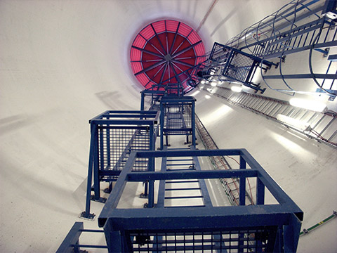 Ocelové konstrukce výdechu metra Červený vrch